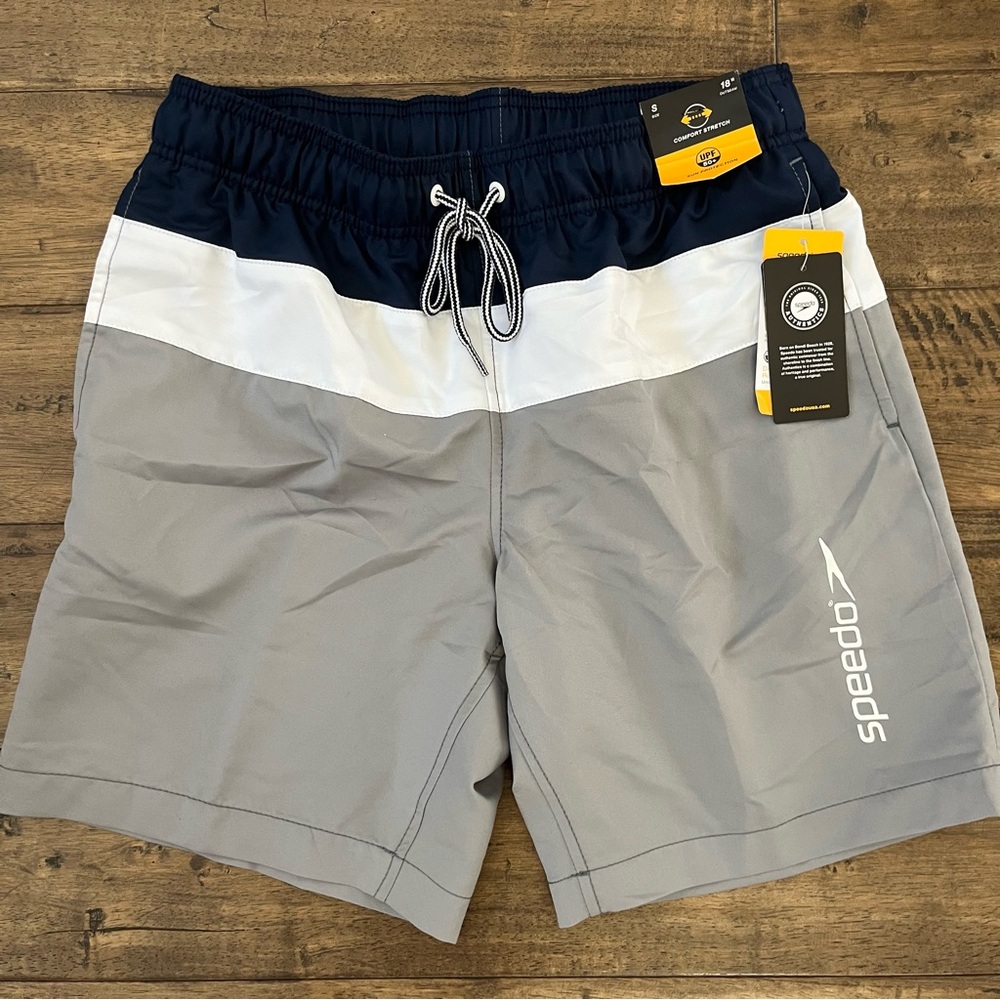 NWT Comfort Stretch Speedo Swim Trunks